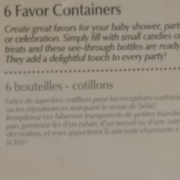 COPY - Wilton Mini Baby Bottles Shower Favors NWL 6 Count Accents Gifts Dollhou… - Picture 5 of 5